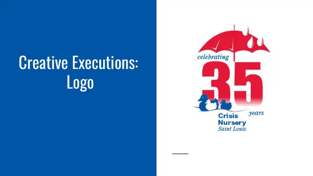 Slide showing the celebrating 35 years anniversary logo